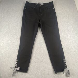 Hydraulic Jeans Womens 10 Black Denim Nolita Curvy Ankle Skinny Stretch‎ Retro